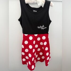 Brand New Little Girl Disney Minnie Mouse Crewneck Dress